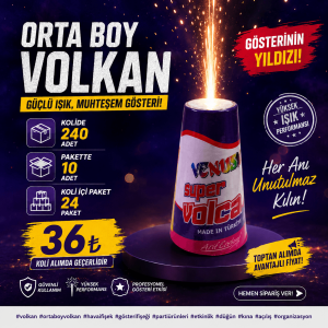 Renkli Orta Boy Volkan Modelleri
